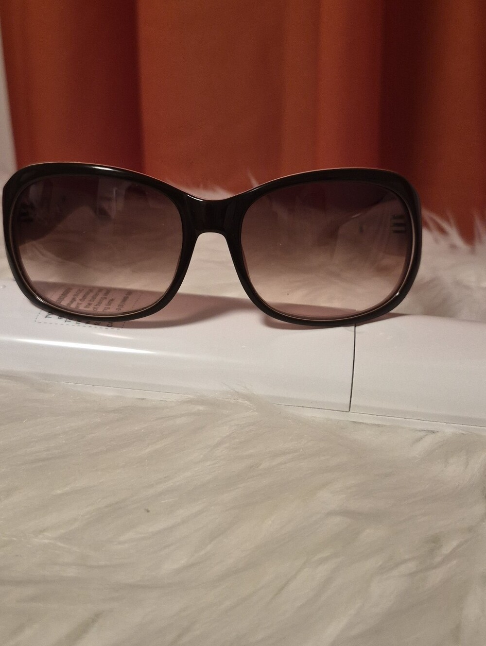 Women's Black Gradient Lens Oversized Sunglasses